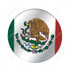 22943 by UNITED PACIFIC - Multi-Purpose Decal - 1-3/4" Round, Glossy, Mexico Flag Design