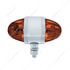 33018 by UNITED PACIFIC - Marker Light - Dark Amber, LED, Double Face, Chrome Housing, Watermelon Style