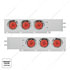 61039 by UNITED PACIFIC - Trailer Light - 2" Bolt Pattern, SS, Spring Loaded Bar, with 6x (19) Red and White LED