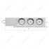 61039 by UNITED PACIFIC - Trailer Light - 2" Bolt Pattern, SS, Spring Loaded Bar, with 6x (19) Red and White LED