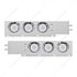 61039 by UNITED PACIFIC - Trailer Light - 2" Bolt Pattern, SS, Spring Loaded Bar, with 6x (19) Red and White LED