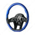 88337 by UNITED PACIFIC - Steering Wheel - 18 " dia., Indigo Blue, Wood, fits 2012-2021 Peterbilt 579