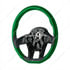 88338 by UNITED PACIFIC - Steering Wheel - 18 " dia., Emerald Green, Wood, fits 2012-2021 Peterbilt 579