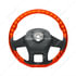 88339 by UNITED PACIFIC - Steering Wheel - 18 " dia., Cadmium Orange, Wood, fits 2012-2021 Peterbilt 579