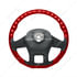 88341 by UNITED PACIFIC - Steering Wheel - 18 " dia., Candy Red, Wood, fits 2012-2021 Peterbilt 579