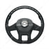 88345 by UNITED PACIFIC - Steering Wheel - 18 " dia., Glossy Black, Leather and Wood, fits 2012-2021 Peterbilt 579