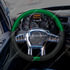 88347 by UNITED PACIFIC - Steering Wheel - 18 " dia., Emerald Green, Leather and Wood, fits 2012-2021 Peterbilt 579