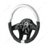 88352 by UNITED PACIFIC - Steering Wheel - 18 " dia., Pearl White, Leather and Wood, fits 2012-2021 Peterbilt 579