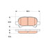 TPC0828 by TRW - Disc Brake Pad Set