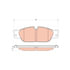 TPC1065 by TRW - Disc Brake Pad Set - New, Front, For 2005-2006 Jaguar S Type