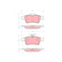 TRW TPC1095A Disc Brake Pad Set Disc Brake Pad Set