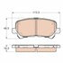 TRW TPC1585 Disc Brake Pad Set Disc Brake Pad Set