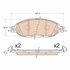 TRW TPC1649 Disc Brake Pad Set Disc Brake Pad Set