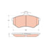 TPM0696 by TRW - Disc Brake Pad Set