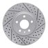 830-54259R by DYNAMIC FRICTION COMPANY - Geoperformance Rotor - Drilled and Slotted