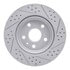 830-65024L by DYNAMIC FRICTION COMPANY - Geoperformance Rotor - Drilled and Slotted