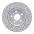 830-65024R by DYNAMIC FRICTION COMPANY - Geoperformance Rotor - Drilled and Slotted
