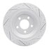 830-54076L by DYNAMIC FRICTION COMPANY - Geoperformance Rotor - Drilled and Slotted