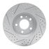 830-73061R by DYNAMIC FRICTION COMPANY - Geoperformance Rotor - Drilled and Slotted