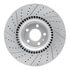 830-73064R by DYNAMIC FRICTION COMPANY - Geoperformance Rotor - Drilled and Slotted