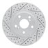 830-76055L by DYNAMIC FRICTION COMPANY - Geoperformance Rotor - Drilled and Slotted