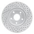 830-76055L by DYNAMIC FRICTION COMPANY - Geoperformance Rotor - Drilled and Slotted