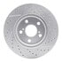 830-76075L by DYNAMIC FRICTION COMPANY - Geoperformance Rotor - Drilled and Slotted