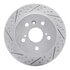 830-76079L by DYNAMIC FRICTION COMPANY - Geoperformance Rotor - Drilled and Slotted