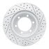 830-76123L by DYNAMIC FRICTION COMPANY - Geoperformance Rotor - Drilled and Slotted