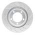 830-76140L by DYNAMIC FRICTION COMPANY - Geoperformance Rotor - Drilled and Slotted