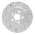 830-76155L by DYNAMIC FRICTION COMPANY - Geoperformance Rotor - Drilled and Slotted