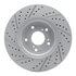 830-59063R by DYNAMIC FRICTION COMPANY - Geoperformance Rotor - Drilled and Slotted