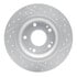 830-59068L by DYNAMIC FRICTION COMPANY - Geoperformance Rotor - Drilled and Slotted