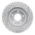 830-67049L by DYNAMIC FRICTION COMPANY - Geoperformance Rotor - Drilled and Slotted