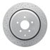830-68015L by DYNAMIC FRICTION COMPANY - Geoperformance Rotor - Drilled and Slotted