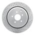 830-68015R by DYNAMIC FRICTION COMPANY - Geoperformance Rotor - Drilled and Slotted