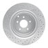 830-68015R by DYNAMIC FRICTION COMPANY - Geoperformance Rotor - Drilled and Slotted