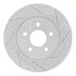 830-73037R by DYNAMIC FRICTION COMPANY - Geoperformance Rotor - Drilled and Slotted