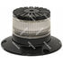 EB7265C by ECCO - EB7260 Series LED Beacon Light - Clear, 3 Bolt / 1 Inch Pipe Mount