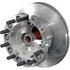 10083191 by CONMET - Disc Brake Rotor and Hub Assembly - Front, U-Section Rotor, Aluminum Hub, 2.47 in. Stud, Aluminum Wheels