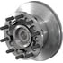 10083222 by CONMET - Disc Brake Rotor and Hub Assembly - Front, U-Section Rotor, Iron Hub, 2.56 in. Stud, Aluminum Wheels