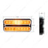 111143 by UNITED PACIFIC - Side Marker Light - (18) Amber LED, Clear Lens, with Stainless Steel Trim