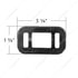 31510P10 by UNITED PACIFIC - 10-Piece Mini Rectangular Grommet, Black, Rubber, Fits Truck-Lite 45 Series Light