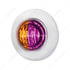 36190 by UNITED PACIFIC - 2-LED 3/4" Mini Dual Function Double Fury Clearance/Marker Light, Amber and Purple