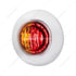 36191 by UNITED PACIFIC - 2-LED 3/4" Mini Dual Function Double Fury Clearance/Marker Light, Amber and Red