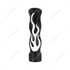 70567B by UNITED PACIFIC - 1/2"-13 Thread On Flame Gearshift Knob - Black With Chrome Flame