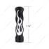 70567B by UNITED PACIFIC - 1/2"-13 Thread On Flame Gearshift Knob - Black With Chrome Flame