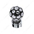 71076 by UNITED PACIFIC - Thread-On Matte Black Phoenix Style Ball Gearshift Knob with Amber LED