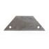 TZ0246 by TRAMEC SLOAN - Trailer Landing Gear Brace - Mounting Plate Only, 12.25" Length, 0.656" Hole Dia., Steel