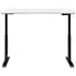 695780WH by GLOBAL INDUSTRIAL - Interion&#174; Electric Height Adjustable Table, 60"W x 30"D, White W/ Black Base